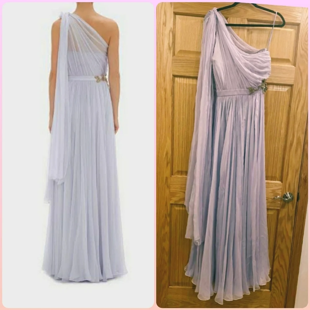 Alexander MQueen One Shoulder Silk Chiffon - Picture 5 of 16